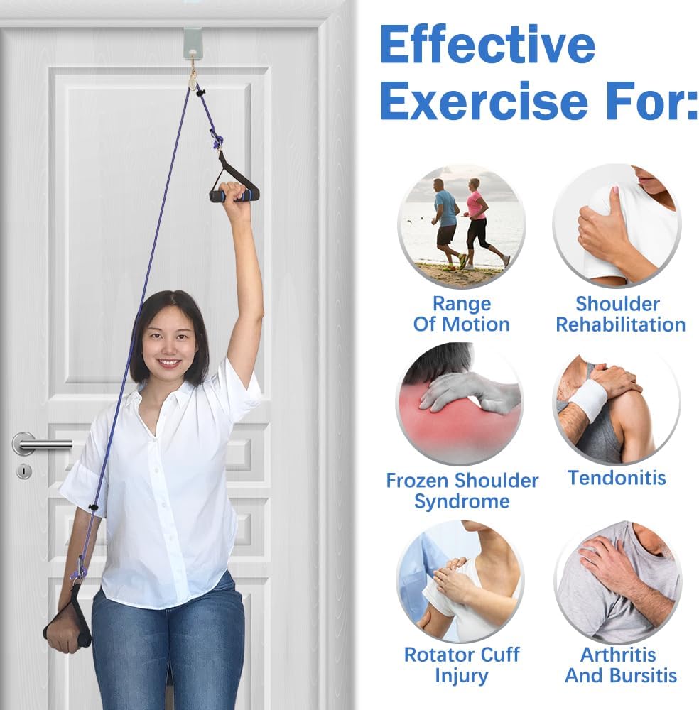 Shoulder Pulley for Physical Therapy, Pulleys for Shoulder Rehab Over Door, Shoulder Pulley Over The Door Physical Therapy, Door Pulleys For Physical Therapy, Arm Pulley, Over The Door Pulleys